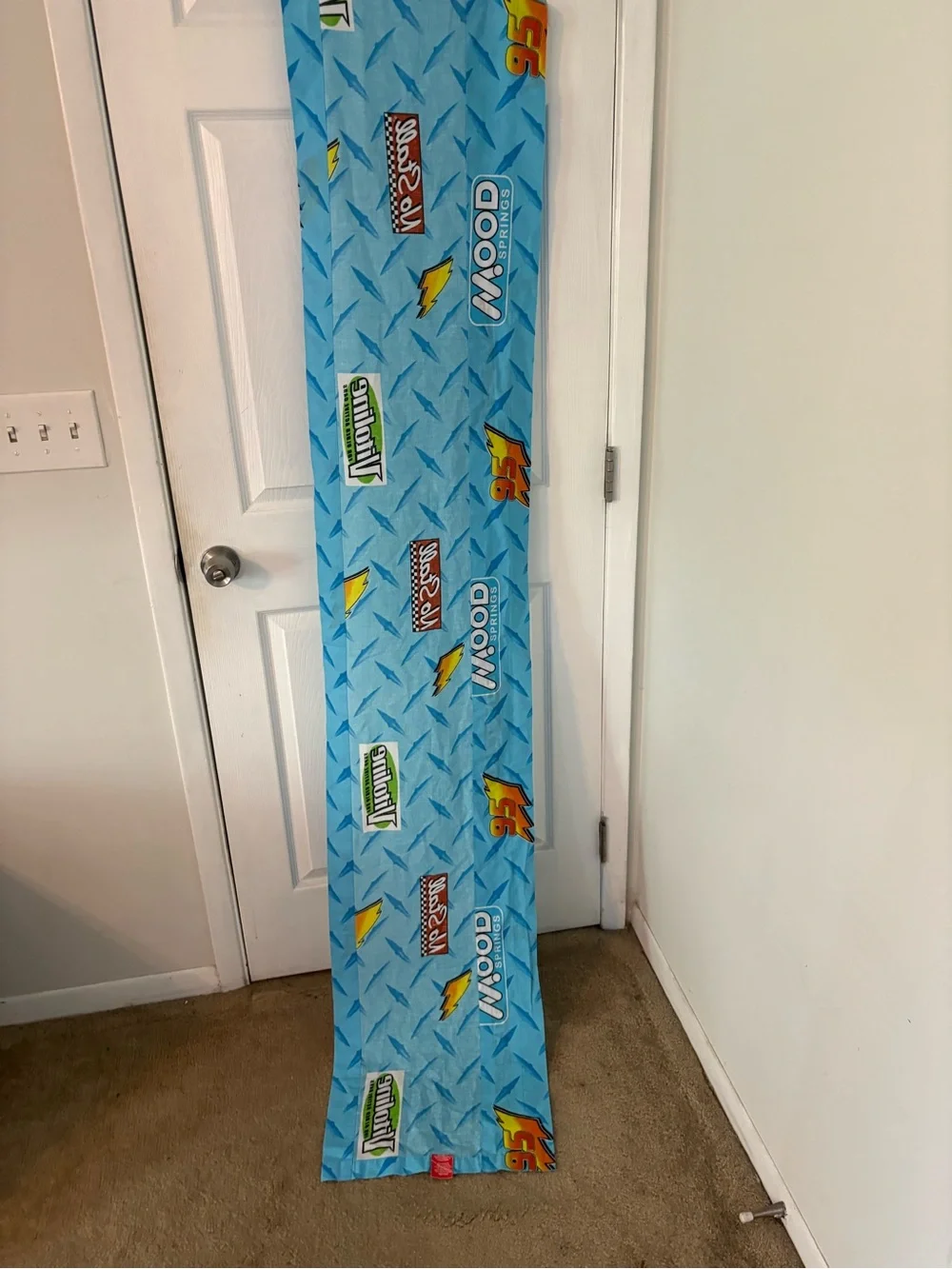 Disney Pixar Cars Lightning McQueen Racing Curtains Set of 2 15.5x81